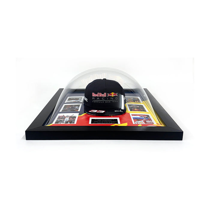 Max Verstappen Signed Cap Framed