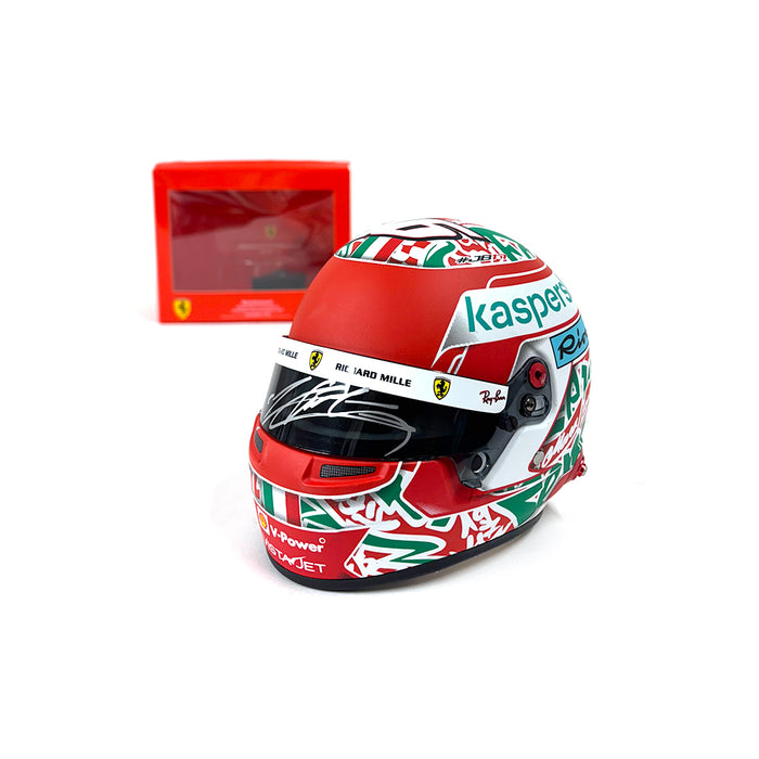 Bell 1/2 2021 Charles Leclerc Signed Helmet San Marino GP