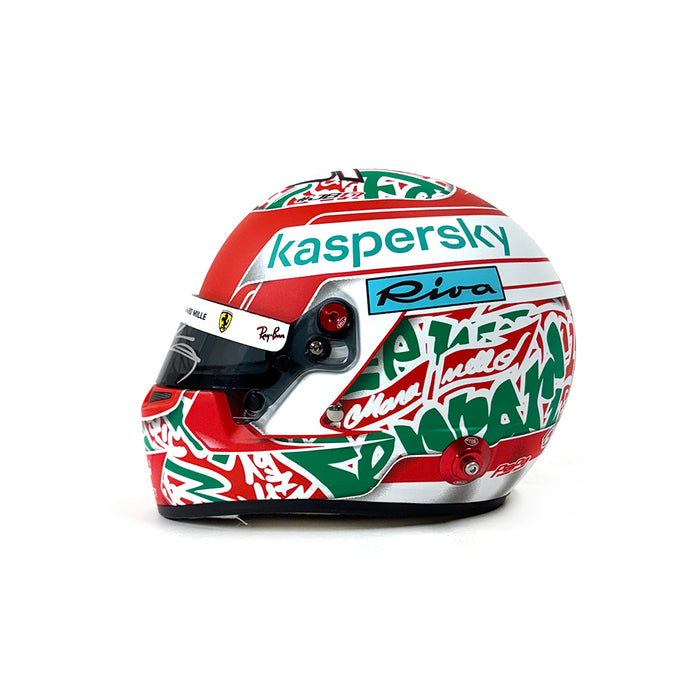 Bell 1/2 2021 Charles Leclerc Signed Helmet San Marino GP