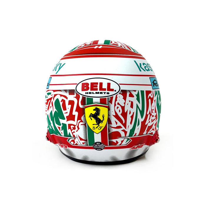 Bell 1/2 2021 Charles Leclerc Signed Helmet San Marino GP
