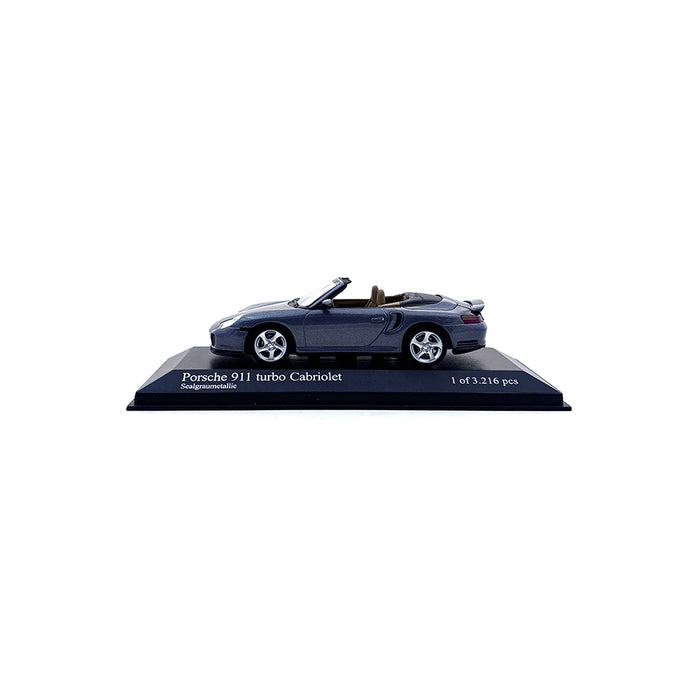 Minichamps 1/43 2003 Porsche 911 Turbo Cabriolet Grey Metallic 400062731