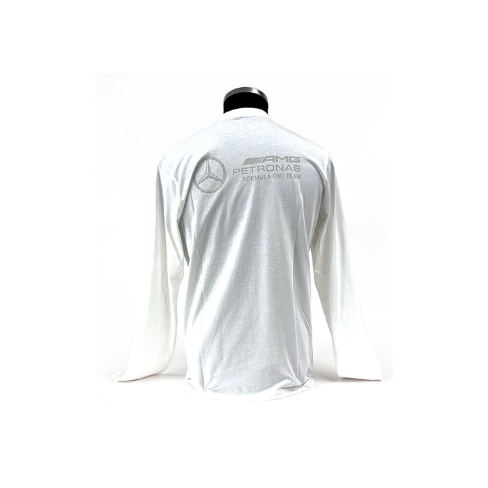 Mercedes AMG Petronas L/S Logo Tee White