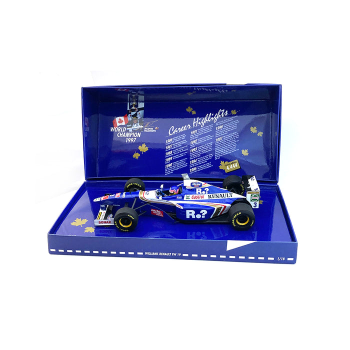 Minichamps 1/18 1997 Williams FW19 Villeneuve Champion 516971803