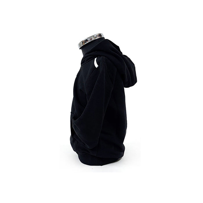 Ferrari Kids Black Hoodie White Stripe