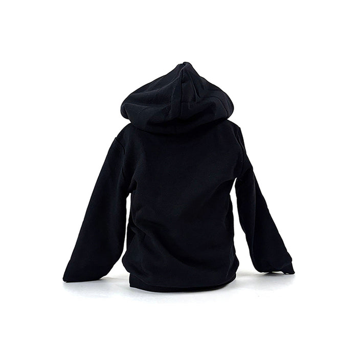 Ferrari Kids Black Hoodie White Stripe