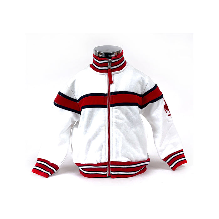 Ferrari Kids Full Zip Sweater White