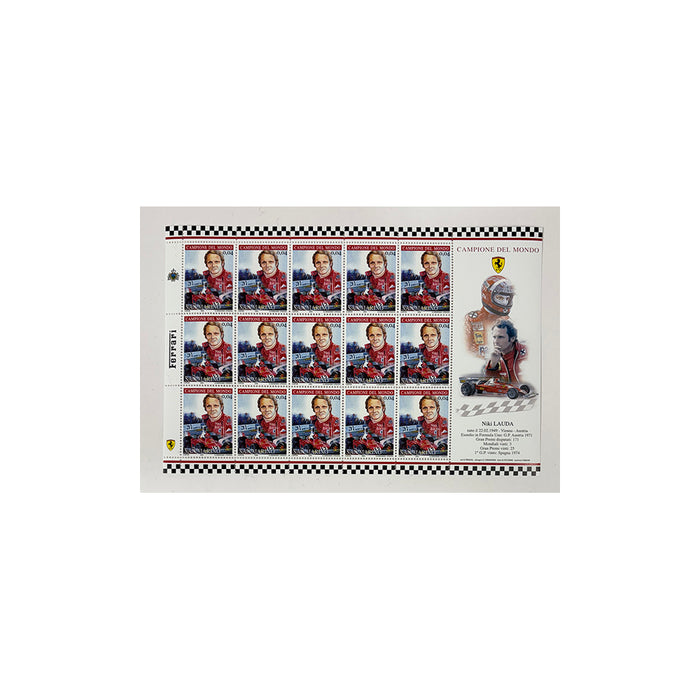 Niki Lauda San Marino Stamps
