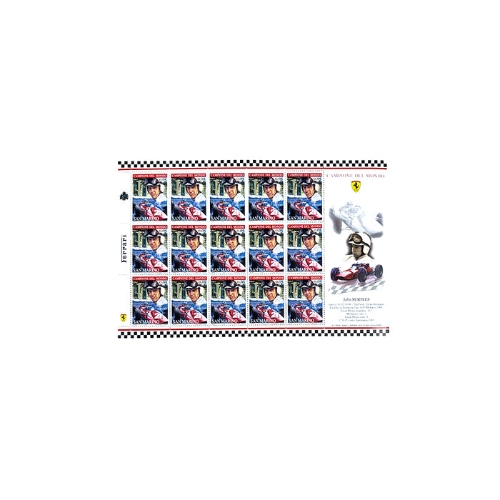 John Surtees San Marino Stamps