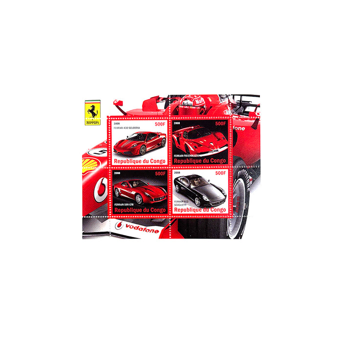 Ferrari Stamps 2008 Congo Republic