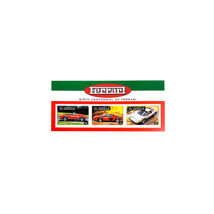 Ferrari Anniversary Stamps 1998 St. Vincent & The Grenadines