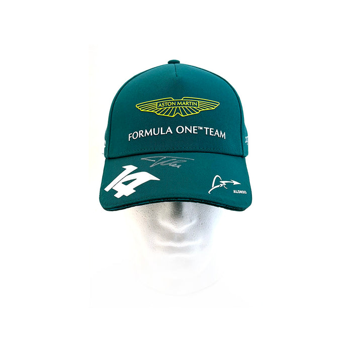 Fernando Alonso Aston Martin Signed Cap