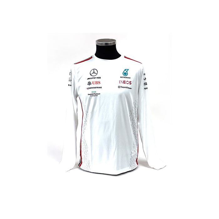 Mercedes AMG Petronas L/S Drivers Tee White