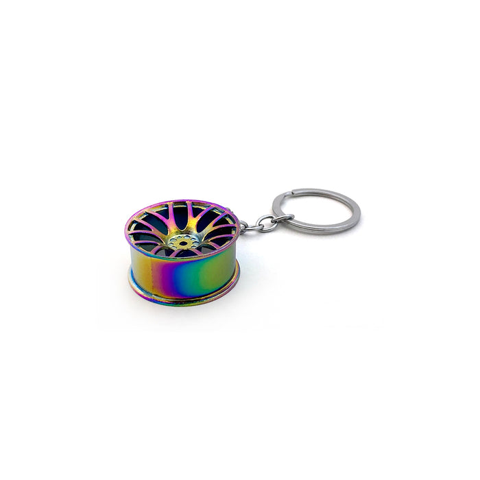 Alloy Wheel Keyring Iridium