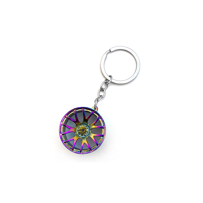 Alloy Wheel Keyring Iridium