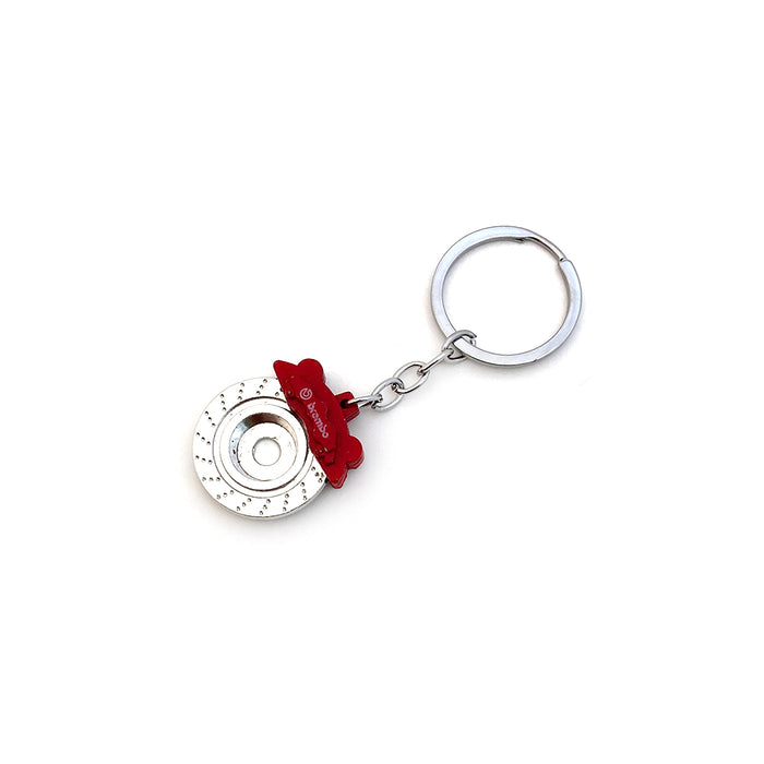 Brake Disc Keyring Red Caliper