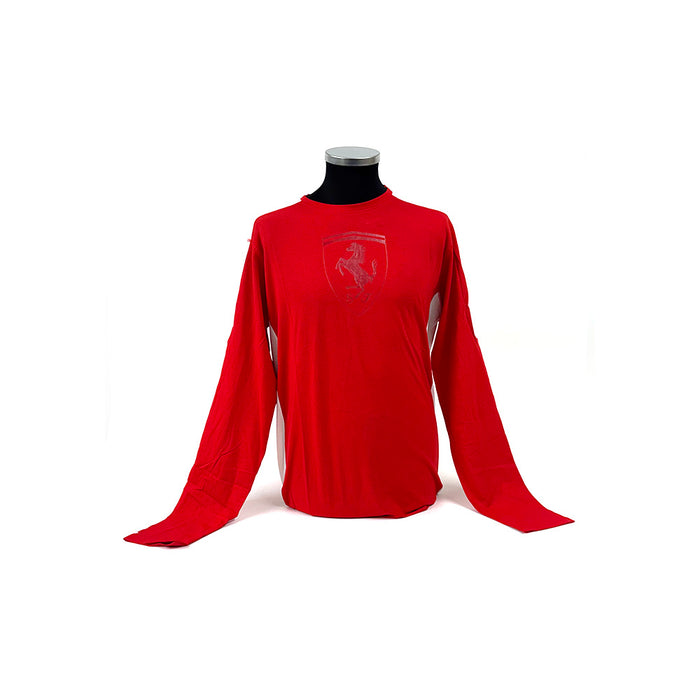 Ferrari Bicolor Scudetto L/S Tee Red