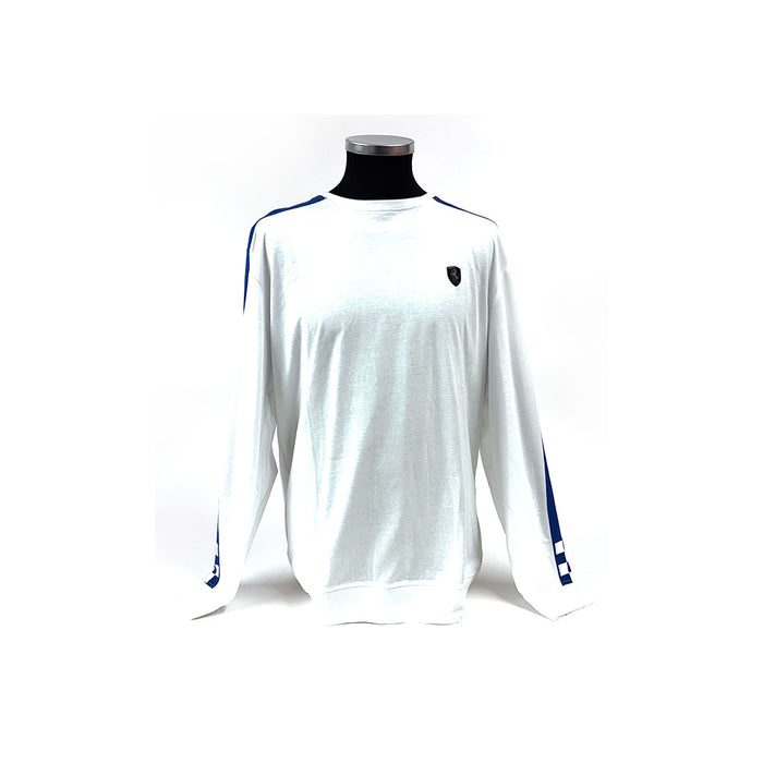 Ferrari Check L/S Tee White