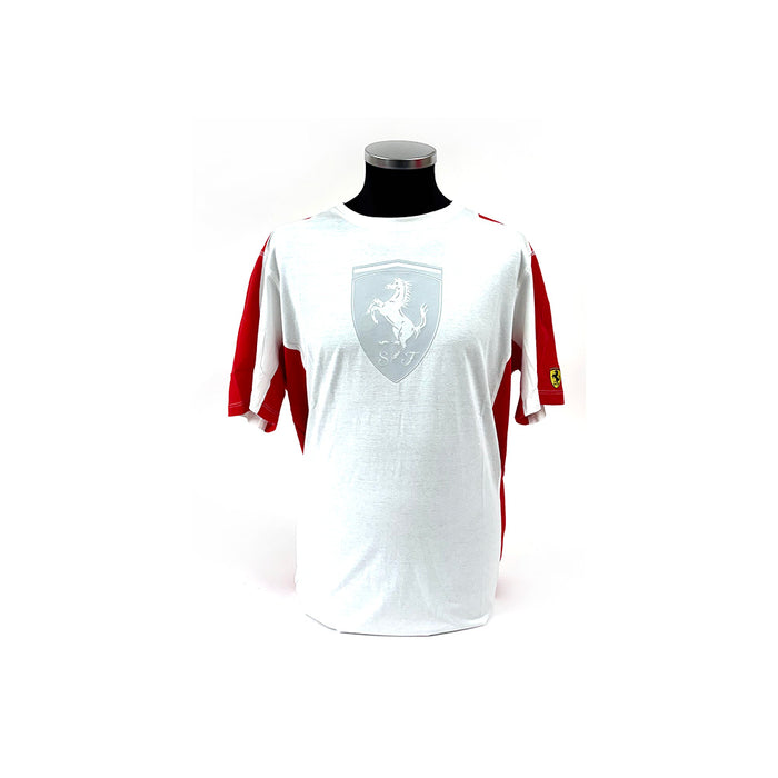 Ferrari Bicolor Scudetto Tee White