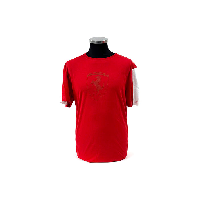 Ferrari Bicolor Big Shield Tee Red