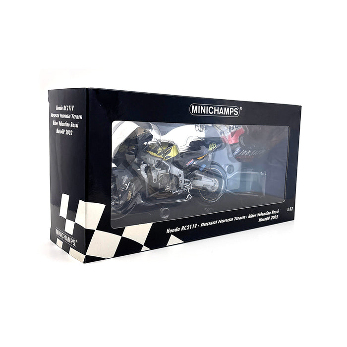 Minichamps 1/12 2002 Honda RC211V Rossi Signed