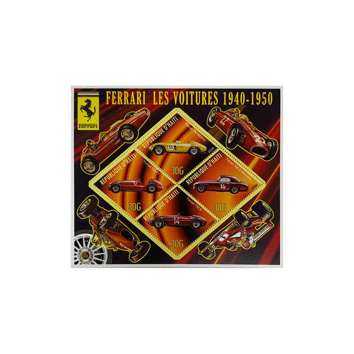 Ferrari cars 1940-1950 Haiti Stamps