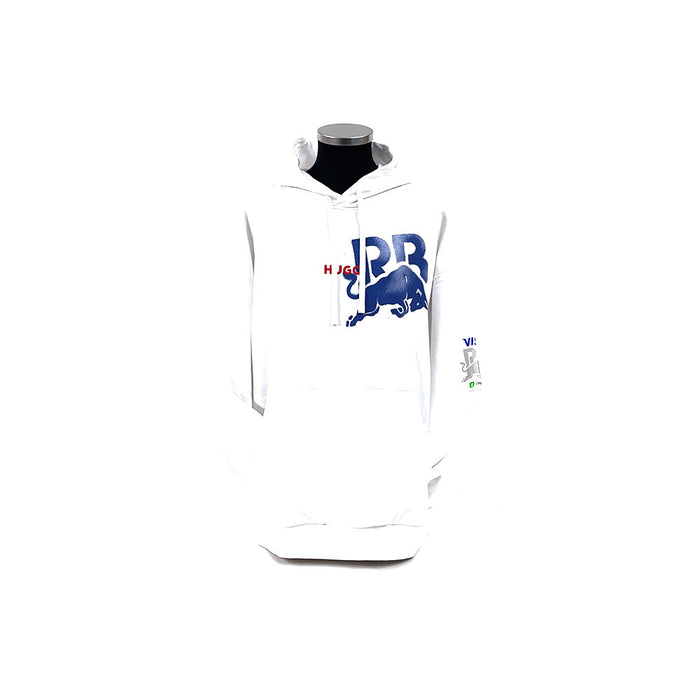 Visa Cash App Large Logo Hoodie White