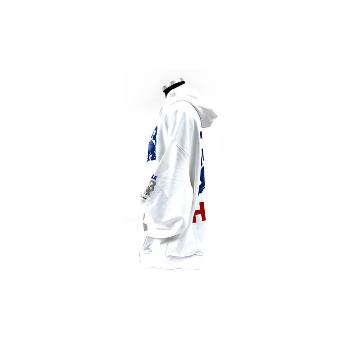 Visa Cash App Large Logo Hoodie White