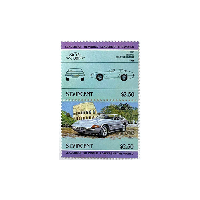 2 x Ferrari Daytona St. Vincent Ferrari Stamps
