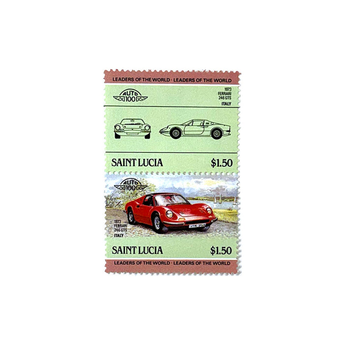 2 x Ferrari 246 Dino St. Vincent Ferrari Stamps