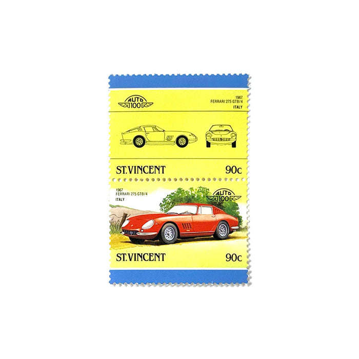 2 x Ferrari 275 GTB/4 St. Vincent Ferrari Stamps