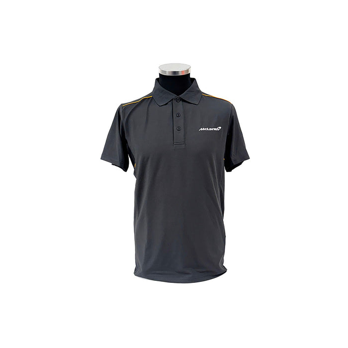 McLaren Team Base Polo Shirt Grey Racing
