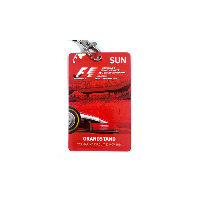 2014 Abu Dhabi F1 Grandstand Pass