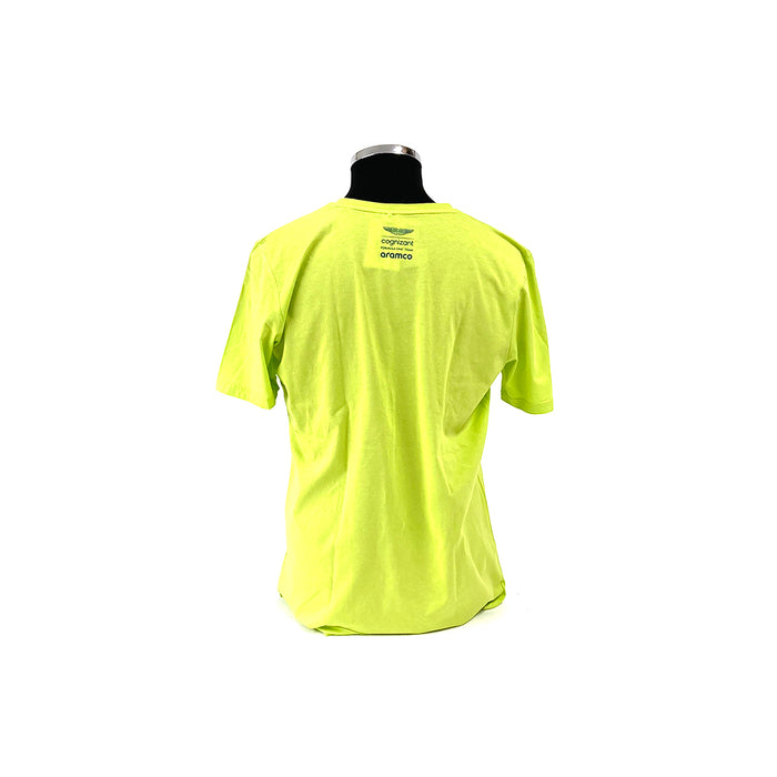 Aston Martin F1 Lifestyle Logo Tee Lime REDUCED