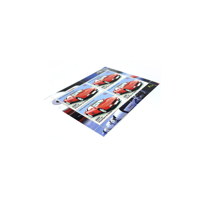 50th Anniversary 1998 Republic of Guinea Ferrari Stamps