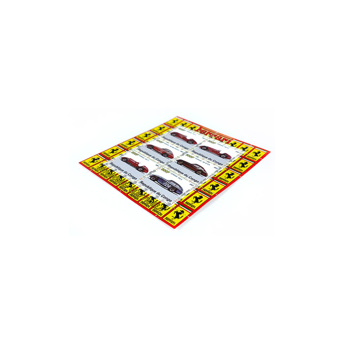 Classic Ferrari Racing Cars 2007 Congo Ferrari Stamps