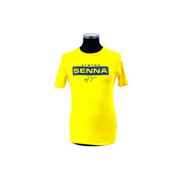 Ayrton Senna Logo T-shirt Yellow