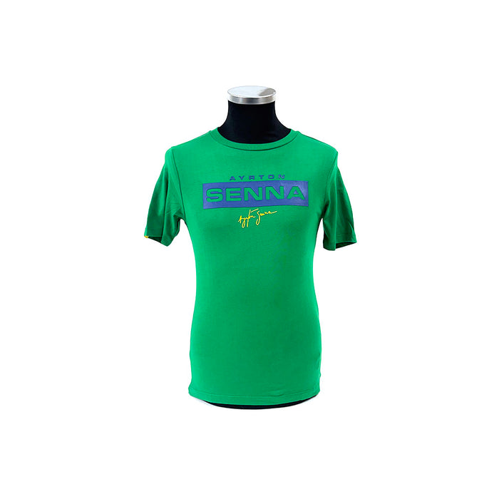 Ayrton Senna Logo T-shirt Green