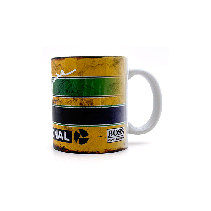 Ayrton Senna Retro Mug