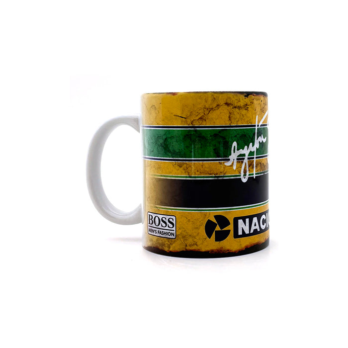 Ayrton Senna Retro Mug