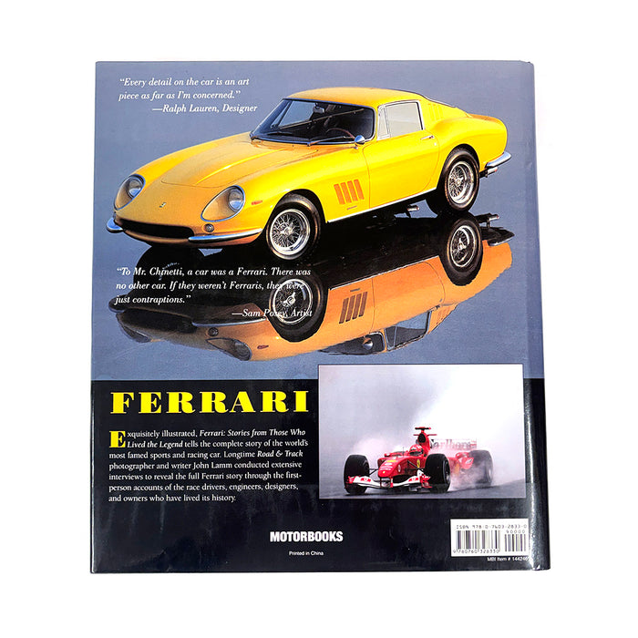 Ferrari Stories From Those Who Lived The Legend Book By John Lamm