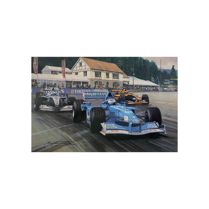 2001 Belgian Grand Prix by Michael Turner - Greetings Card MTC172