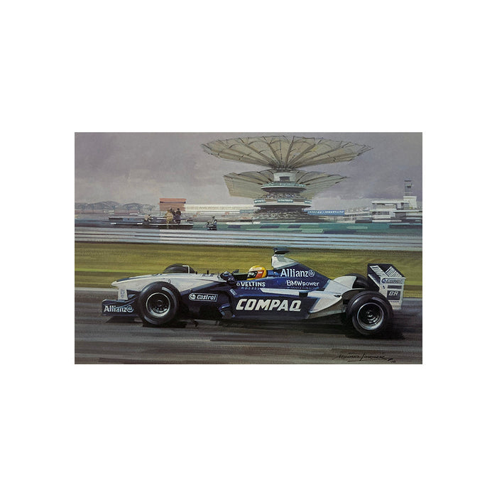 2002 Malaysian Grand Prix by Michael Turner - Greetings Card MTC177