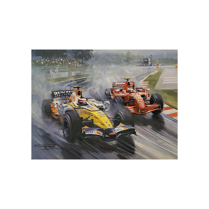 2007 Japanese Grand Prix by Michael Turner - Greetings Card MTC201