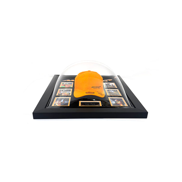 Oscar Piastri Signed Cap Framed