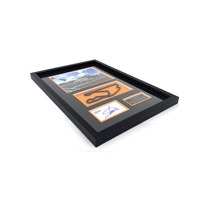 2024 Lando Norris Signed Framed Track Map Miami