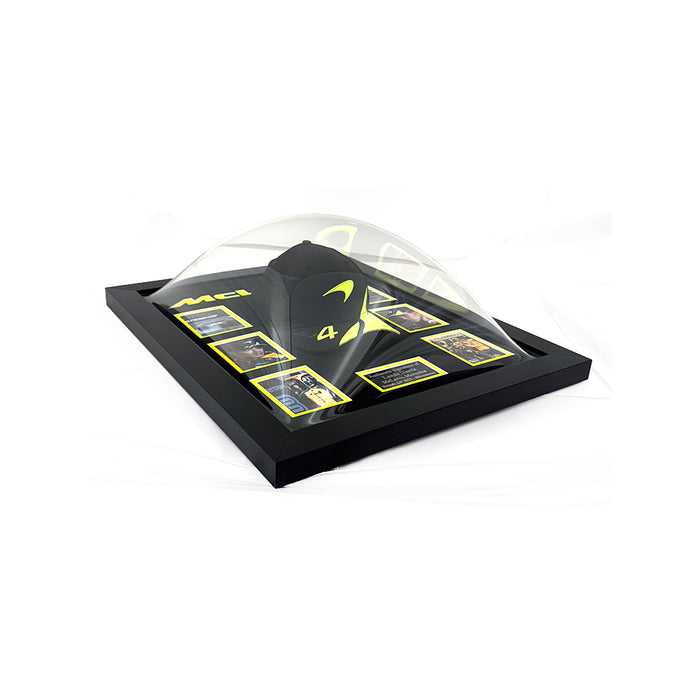 Lando Norris Signed Cap Framed British GP