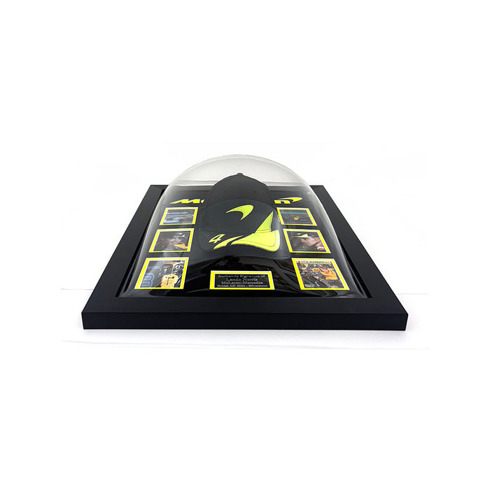 Lando Norris Signed Cap Framed British GP