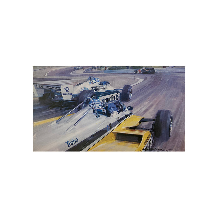 1982 Swiss Grand Prix by Michael Turner - Greetings Card MTC078