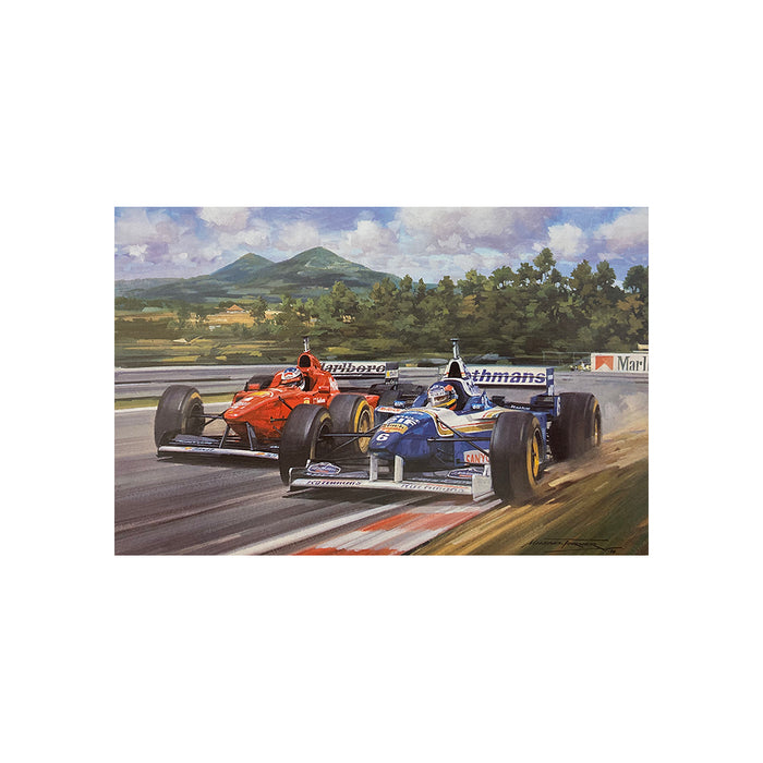 1996 Portuguese Grand Prix by Michael Turner - Greetings Card MTC147