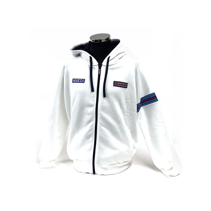 Martini Racing Hooded Full Zip Top White